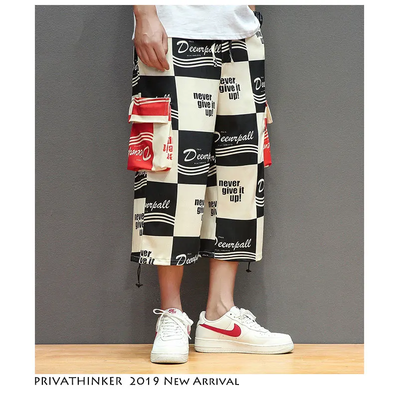 Privathinker мужские летние брюки карго уличная одежда 2020 хип хоп укороченные