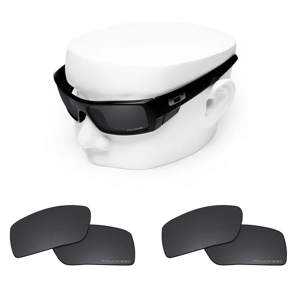 Black and Black OOWLIT Анти-Царапины Сменные линзы для-солнцезащитные очки Oakley Gascan травления поляризованных солнцезащитных очков - Цвет линз: Black and Black