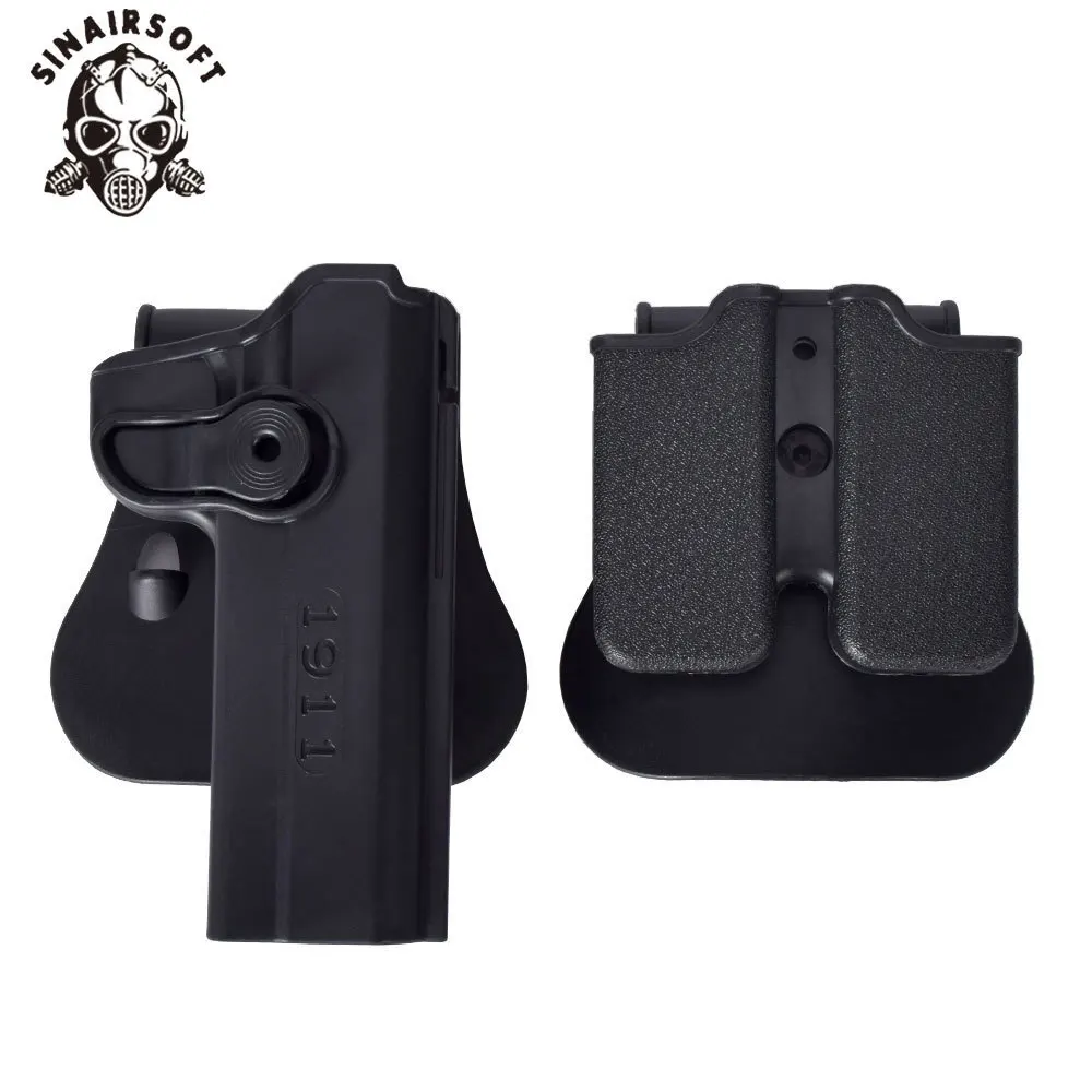 

SINAIRSOFT IMI ротационная кобура для журналов, набор для 1911 ручного кобура для пистолета, сумка для журналов, аксессуары для охоты