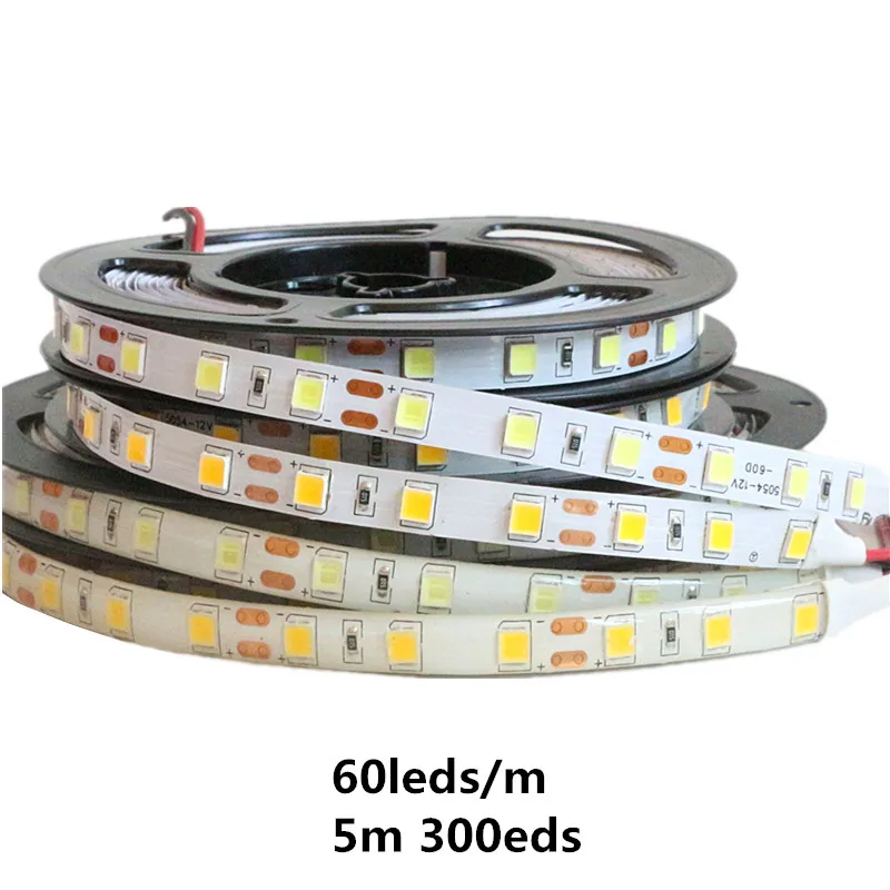Светодиодная лента сверхяркая 5 м/лот 5054 SMD 12 в пост. Тока 300 светодиодов 600
