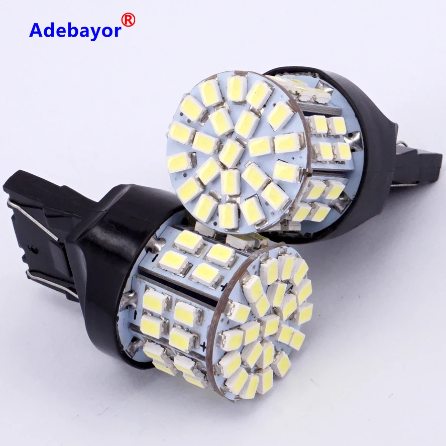 30 X T20 7443 W21/5 W тормозные лампочки 3020 50 LED 1206 SMD 7440 двойной интенсивности башня задний