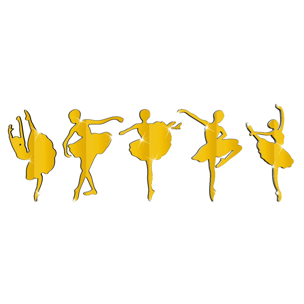 Креативные танцевальные балетные зеркальные наклейки для девочек гостиной