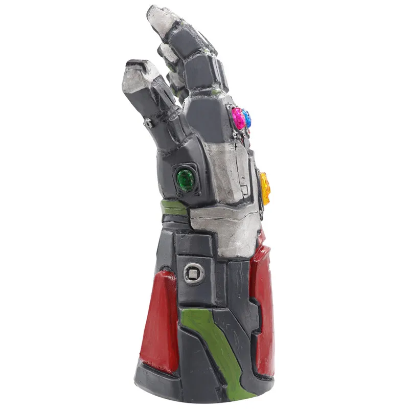 Взрослый Детский Размер Мстители эндшпиль супергерой Железный человек Тони Старк танос Бесконечность камень светодиодный светильник Косплей Перчатки ПВХ ручная перчатка