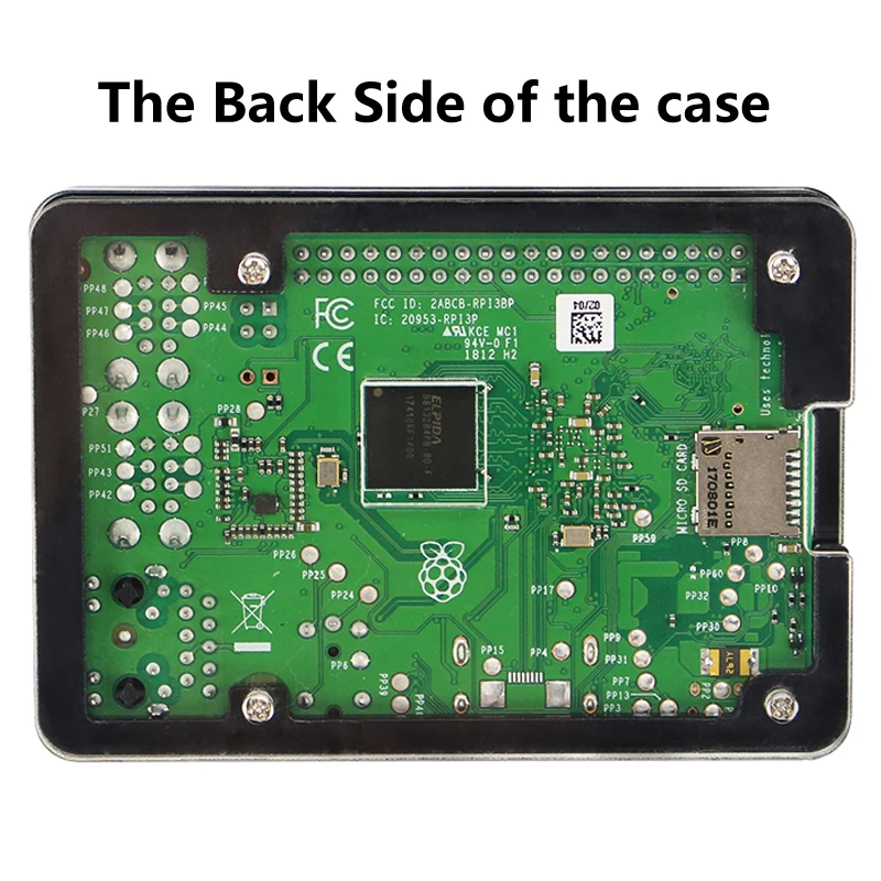 Raspberry Pi 3 B + акриловый чехол Model корпус коробка Купер алюминиевый радиатор кулер