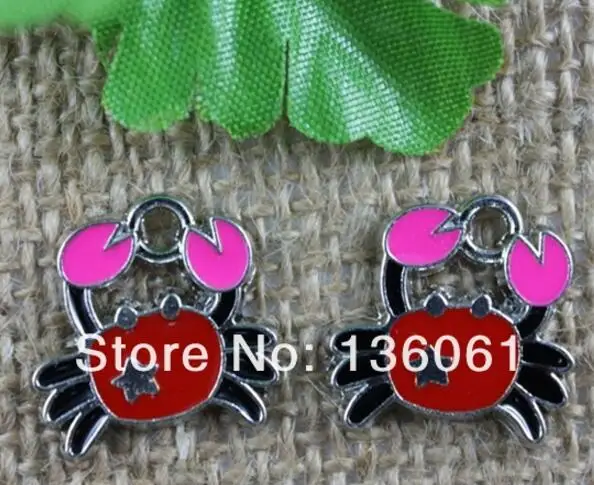 10 шт. винтажная бижутерия Эмаль Инь Янь Гвоздика цветок красные губы обувь демон