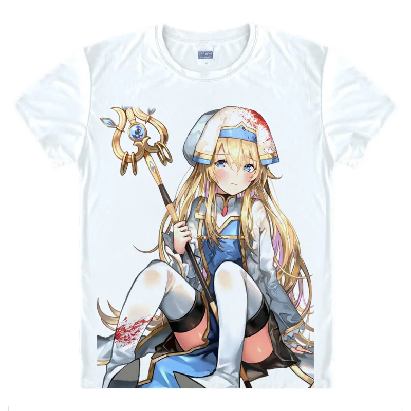 Футболка Coolprint Goblin Slayer Goburin Sureiya Priestess Onna Shinkan Повседневная футболка Премиум с