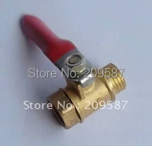 1 шт. латунный шаровой кран для воздушной трубы 1/4 дюйма | Обустройство дома
