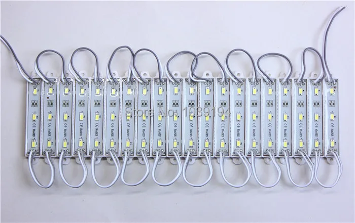 Высокояркие светодиодные модули 12 В 5630 SMD 3 светодиодный модуль теплый белый
