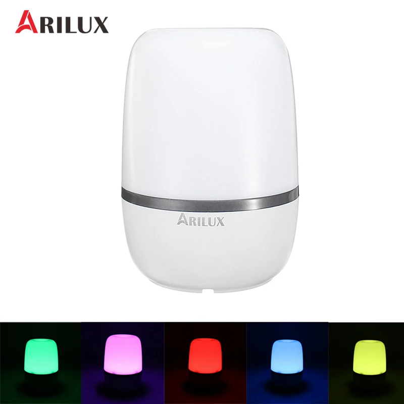 Умный светодиодный светильник ARILUX с датчиком, Ночной светильник с поворотом на 360 градусов, теплый белый ночной Светильник с европейской вилкой для спальни, настенные лампы для коридоров