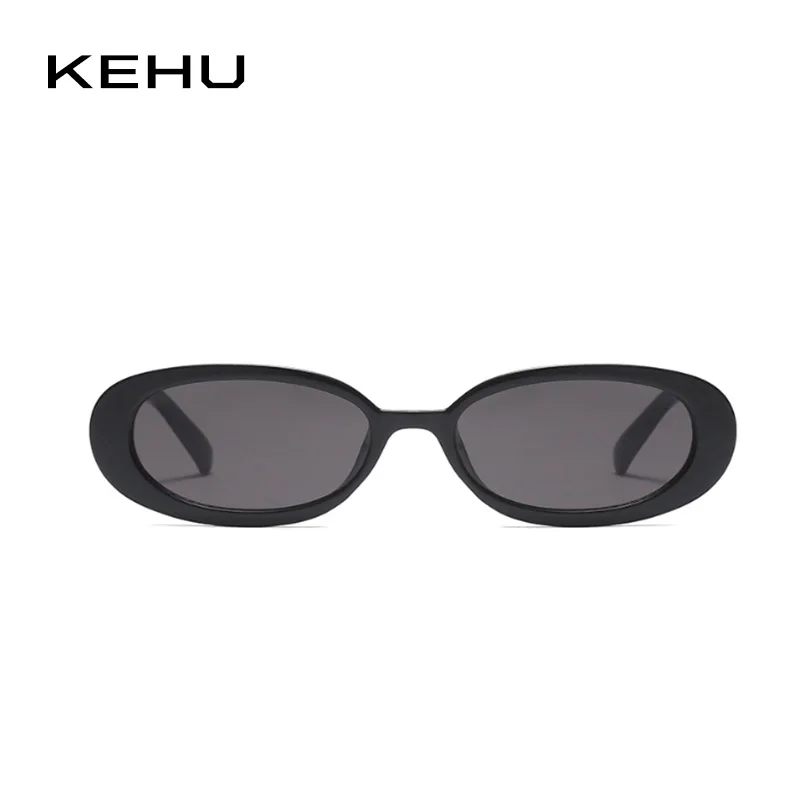 KEHU Women Sunglasses Oval Sun Glasses Brand Designer Designing Small Eyebrows Eyewear Oversized UV400 K9668 | Аксессуары для