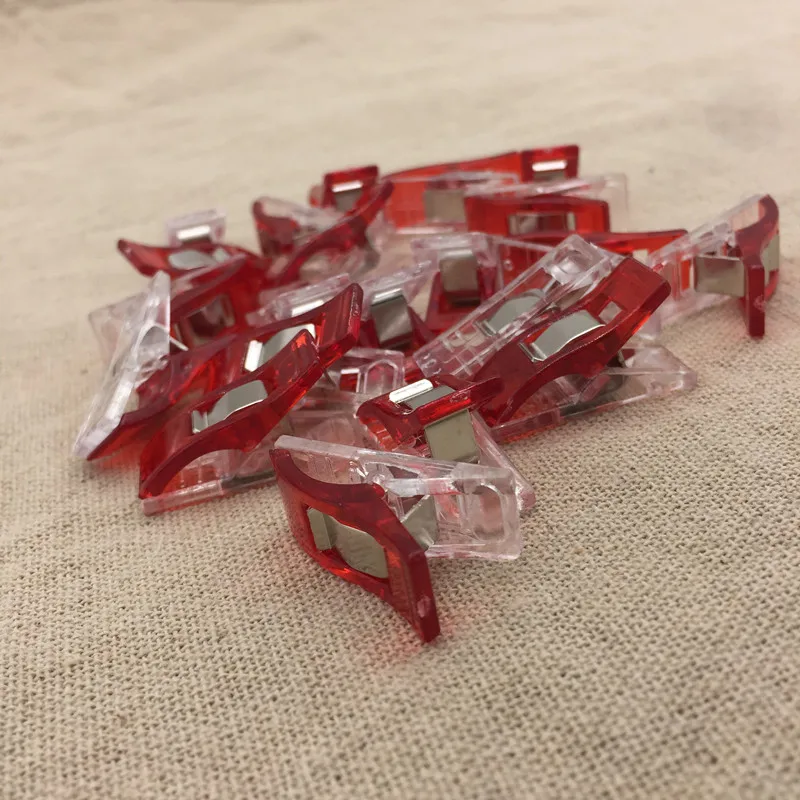 Зажим для лоскутного шитья прочный зажим прозрачный пластиковый