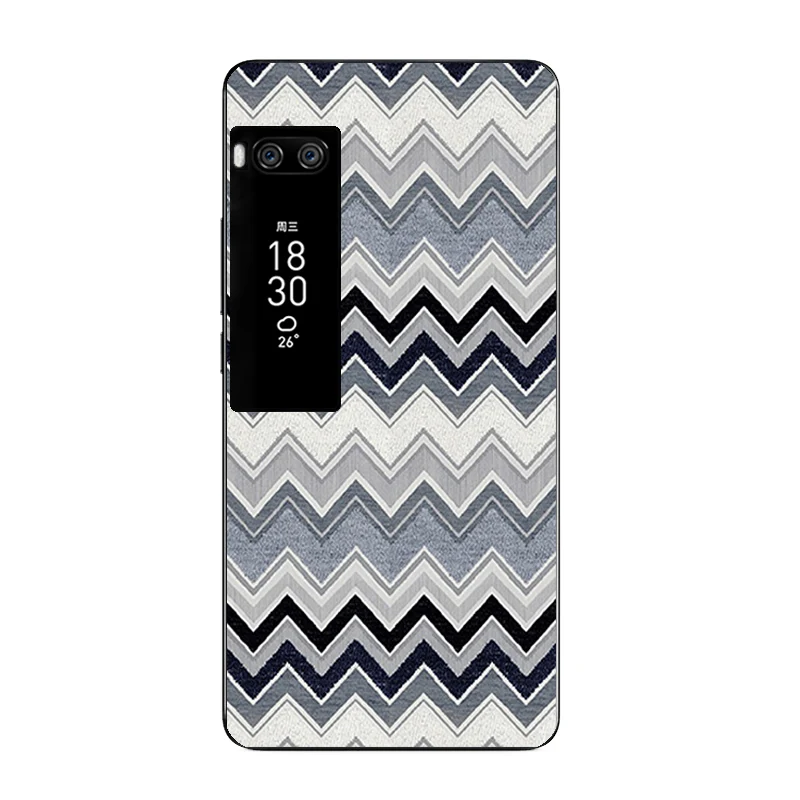 Для Meizu Pro6 7 Plus чехол для телефона для Meizu MX4 Pro силиконовый чехол Прозрачный для Meizu Pro5 чехол ТПУ черный и белый узор