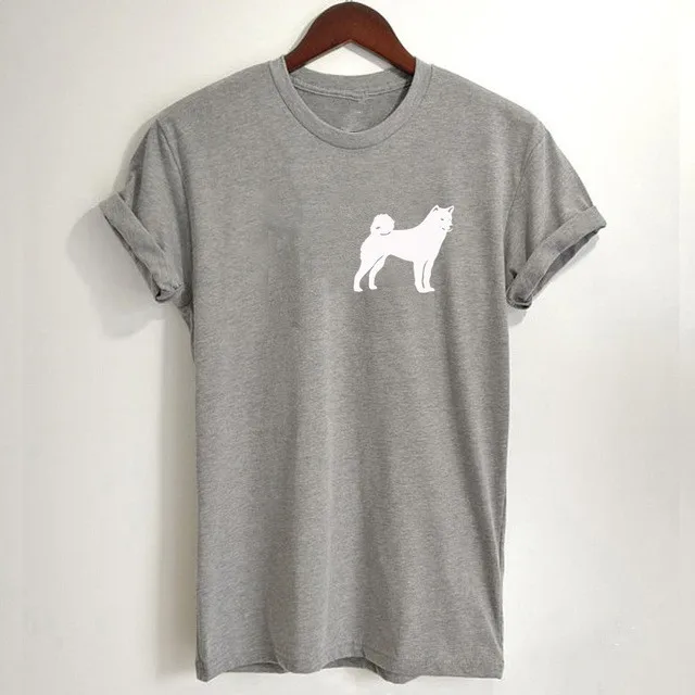 Забавные футболки с принтом Сиба ину японский Кен для женщин любителей собак