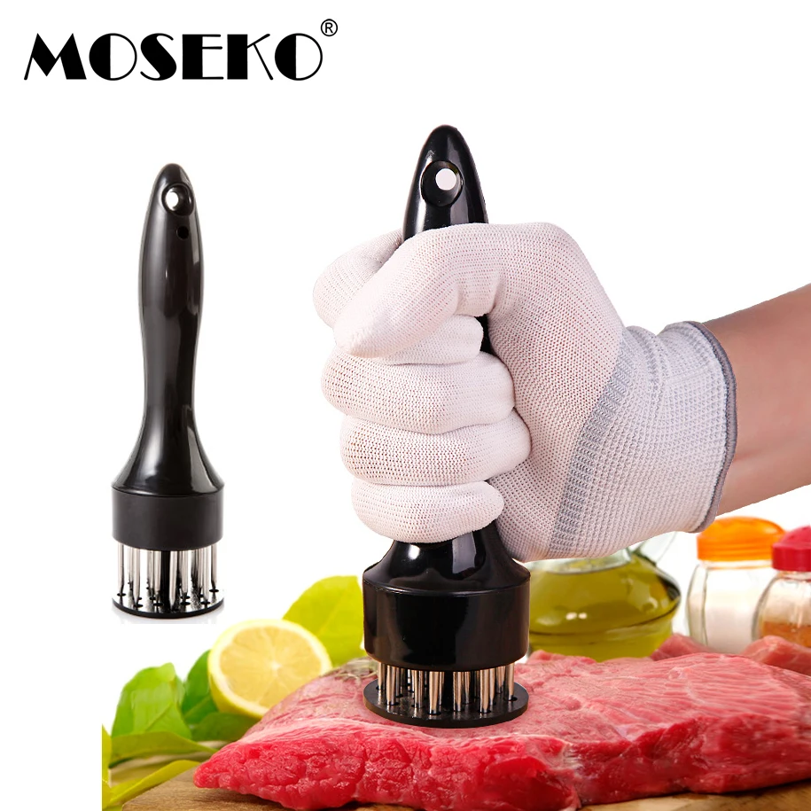 Профессиональный мясорубка MOSEKO из нержавеющей стали 1 шт. игла для стейка