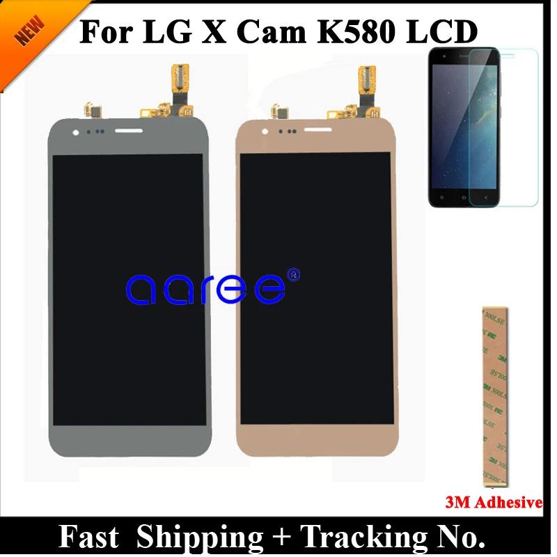 100% протестированный ЖК-дисплей для LG K580 LCD для LG X CAM K580DS K580I K580Y K580 дисплей ЖК-экран сенсорный дигитайзер сборка