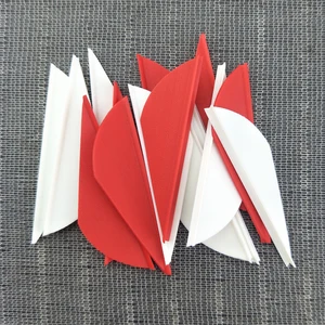 Стрелы для стрельбы из лука, пластиковые лопатки из перьев 2 дюйма, охотничьи резиновые накидки в форме капли, аксессуары для стрел правого крыла, 60 шт.