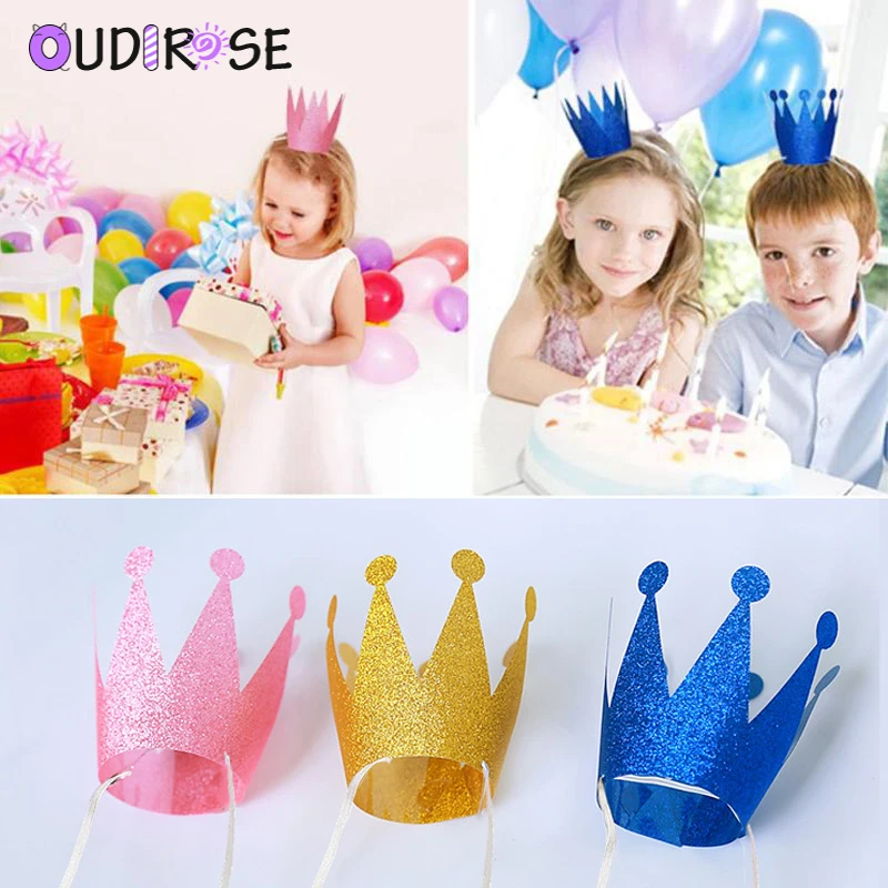 OUDIROSE 6 шт./лот реквизит для фотосессии Принцесса Корона шляпа флэш день рождения