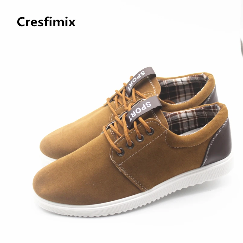 Мужские повседневные удобные туфли Cresfimix на плоской подошве Мужская модная