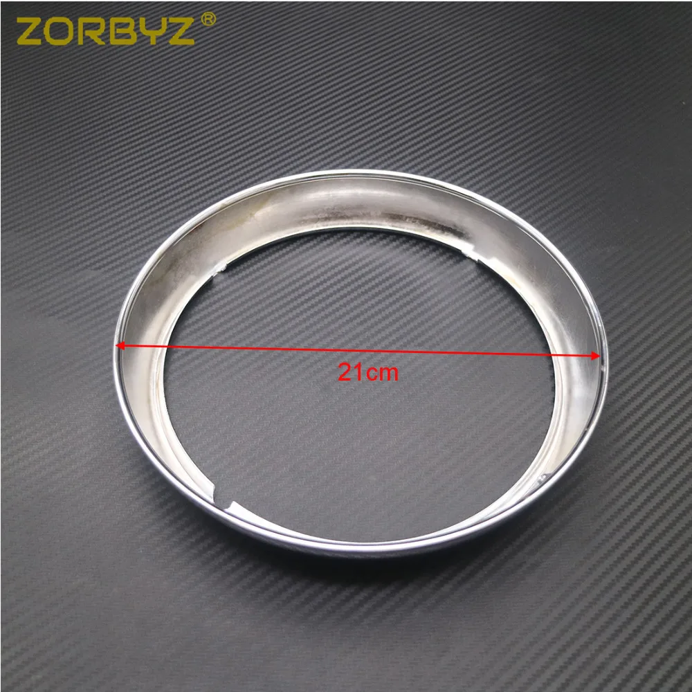 ZORBYZ 7 &quotХромированный налобный фонарь накладка кольцо Защитная крышка для Harley