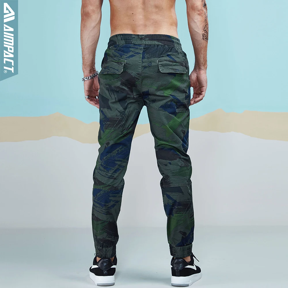 Мужские повседневные брюки Aimpact 2018 модные джоггеры мужские хлопковые облегающие