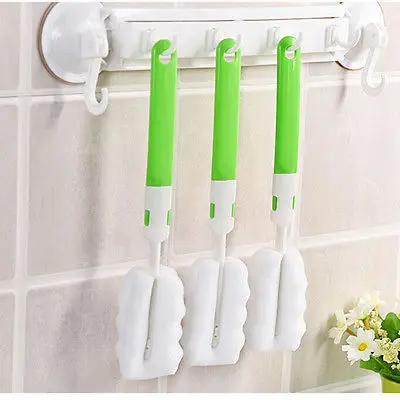 Домашняя губка складная щетка для мытья бутылок и стаканов|cleaner tool|cleaning kitchenglass