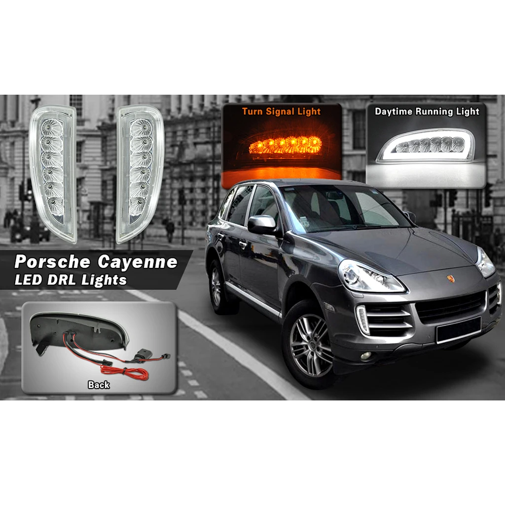 Светодиодный указатель поворота дневные ходовые огни для Porsche Cayenne 2006