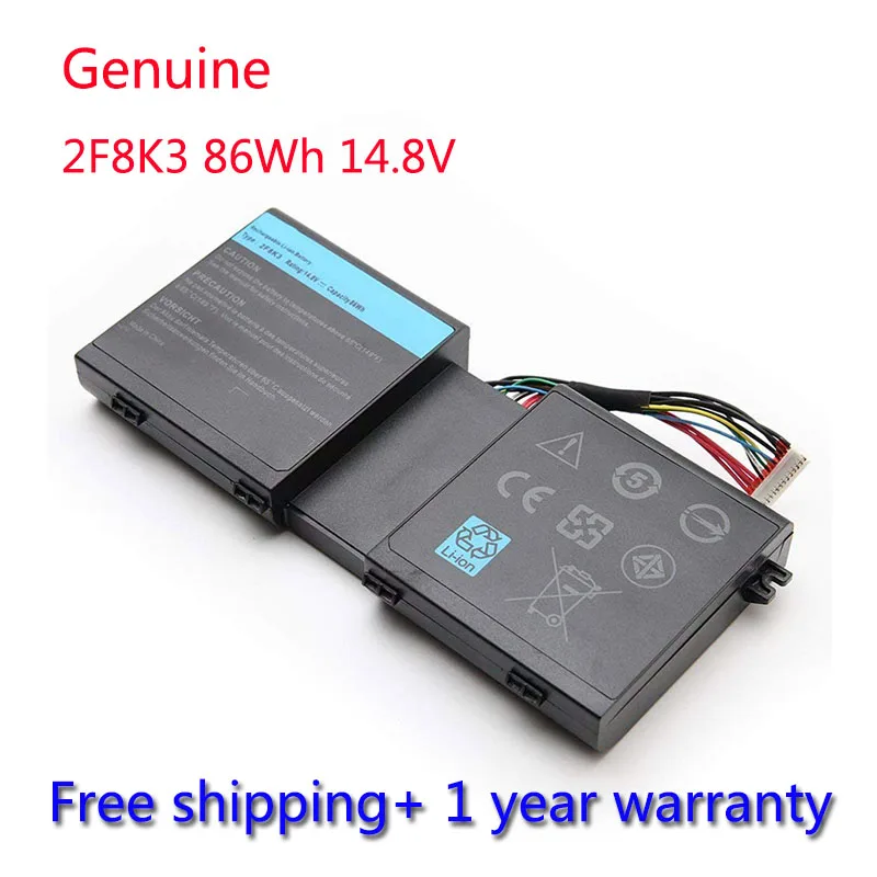 Аккумулятор 7XINbox 86Wh 14 8 V 2F8K3 для ноутбука Dell Alienware 17 17x18 18X 02F8K3 KJ2PX 0KJ2PX G33TT серии