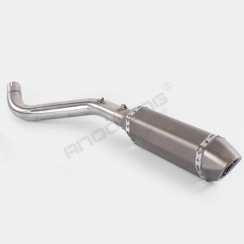 Мотоциклетная выхлопная средняя труба+ глушитель для Benelli 600 BJ600 BN600 Slip-On