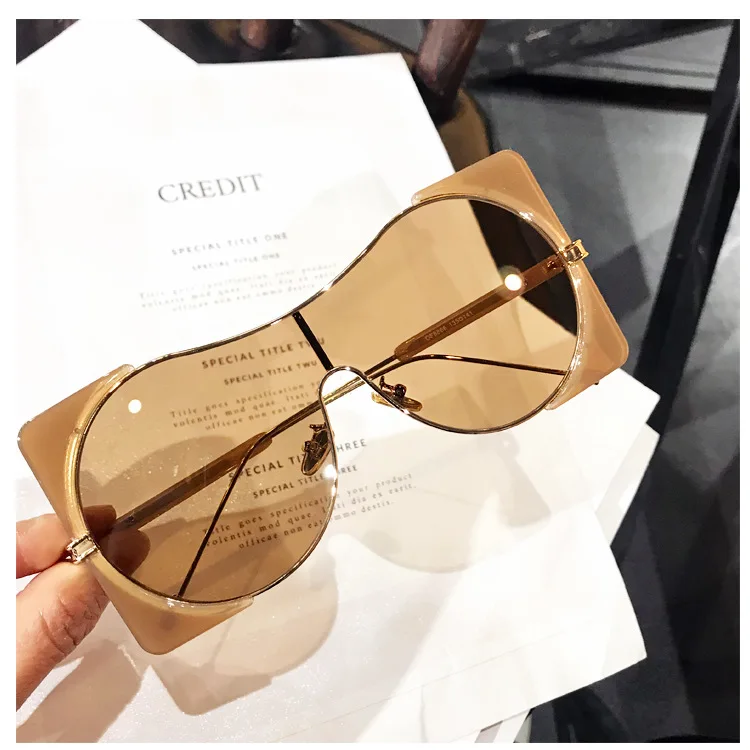 Женские Большие Квадратные Солнцезащитные очки MINCL новинка 2019 модные женские