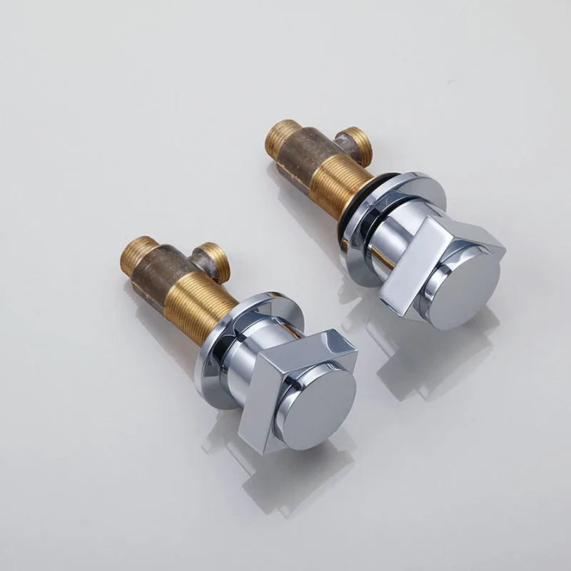 Смеситель для раковины KEMAIDI набор из 3 предметов полностью латунный модный кран