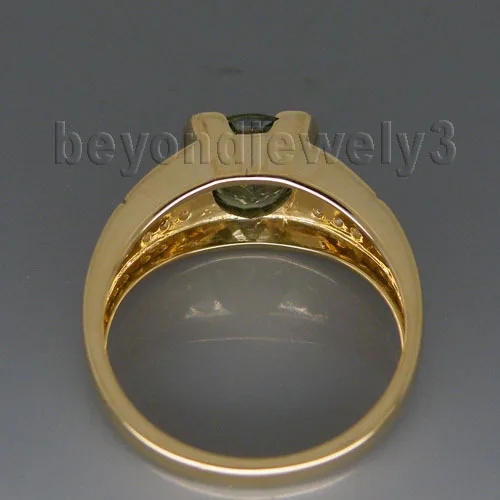 Кольцо с натуральным бриллиантом и зеленым сапфиром 7x9 мм|ring for sale|gold naturalring oval |