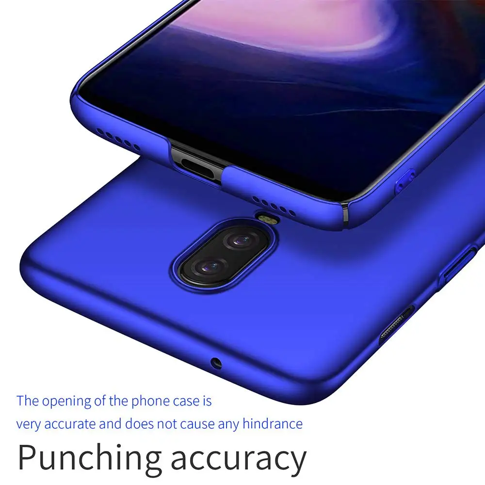 Чехол для Oneplus 6T 6 Ультра тонкий ударопрочный Полный Корпус Жесткий ПК