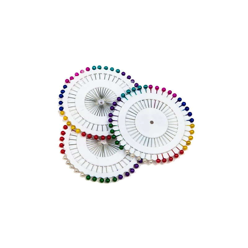 40pcs/ lot 3.5cm Multicolor Mini Round Bead Shaped Hijab Stainless Steel Safety Pins DIY Positioning Garment Auxiliary Needles | Дом и сад