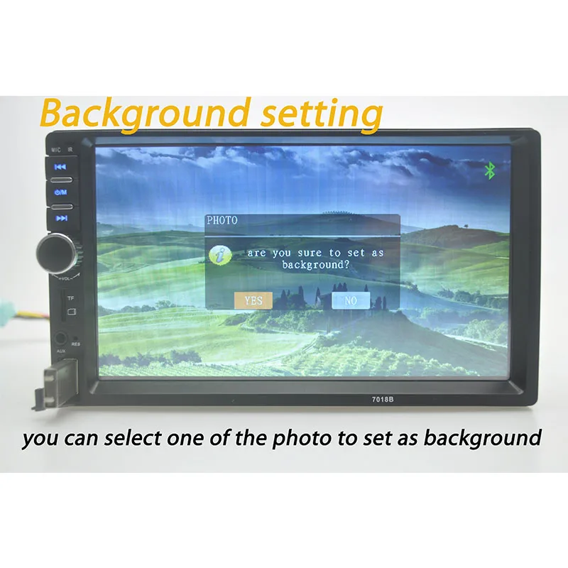 Автомагнитола стерео MP5 MP4 плеер Bluetooth Handfree AUXIN/FM/USB аудио Авто Видео рулевое колесо управление Сенсорный Экран Зеркало Ссылка