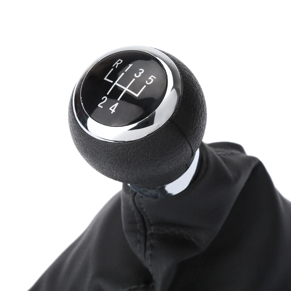 Черная 5 скоростная ручка переключения передач в автомобильном стиле гетры для