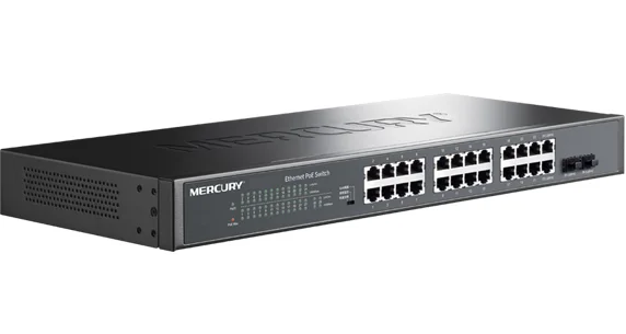 Макс PoE 250 Вт 24 порта Ethernet коммутатор RJ45 сетевой 26 портов 2 SFP poe 1000 Мбит/с VLAN IEEE802.3af/at