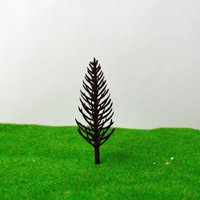 4 8cm miniature scale model tree pine arm tree for landscape train building diorama scenario sand table layout toy plastic