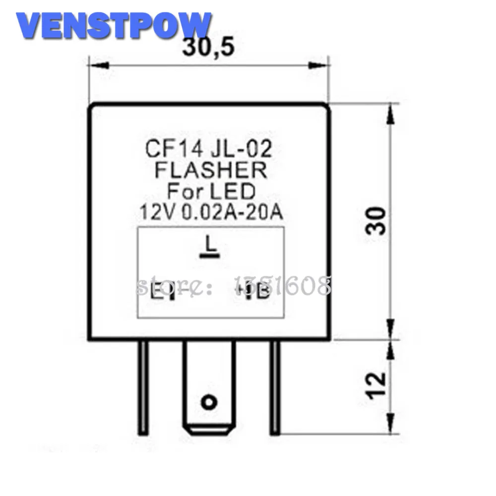 3 Pin CF14 JL 02 электронный автомобильный проблесковый маячок реле исправить