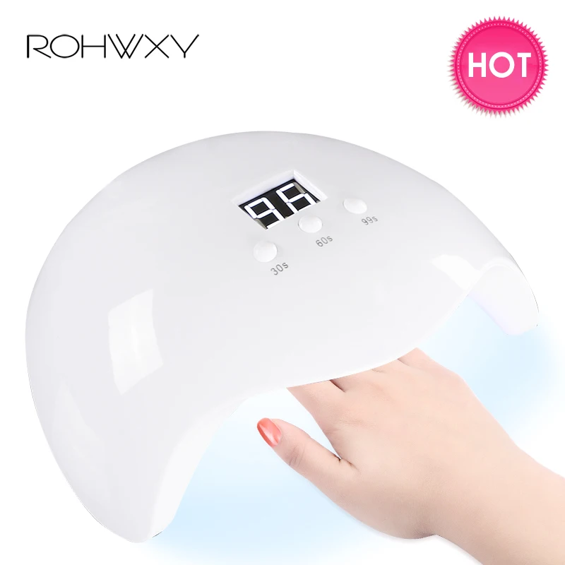 ROHWXY 36 Вт УФ светодиодный светильник для ногтей профессиональный Солнечный Свет