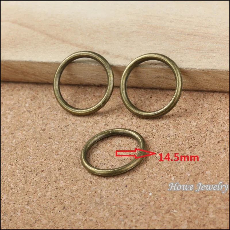 Оптовая продажа 35 шт. качественный античный бронзовый Круглый подвеска из сплава