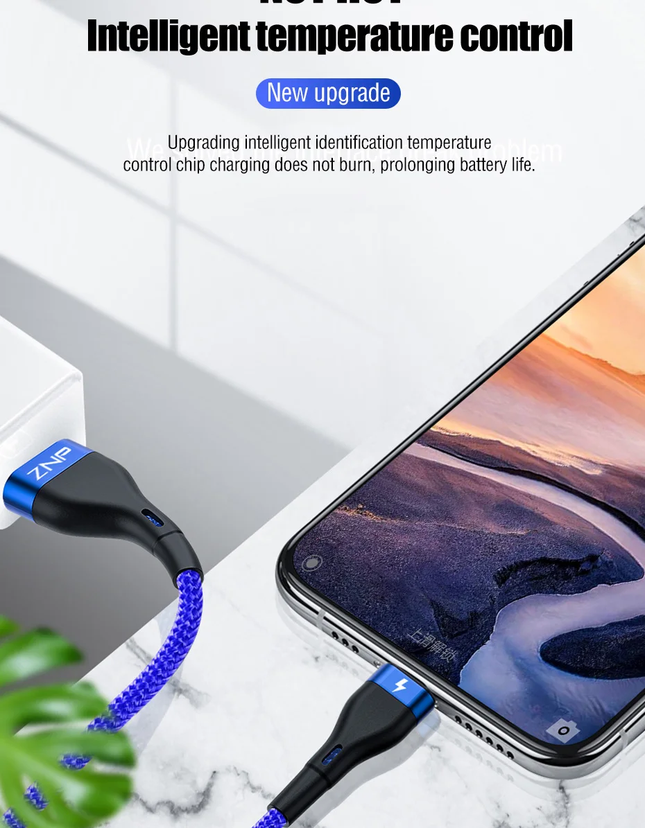 ZNP 3A кабель Micro USB для быстрой зарядки samsung S7 Xiaomi Redmi Note 5 Pro 4 Microusb зарядное устройство Шнур планшет Android, телефон Micro