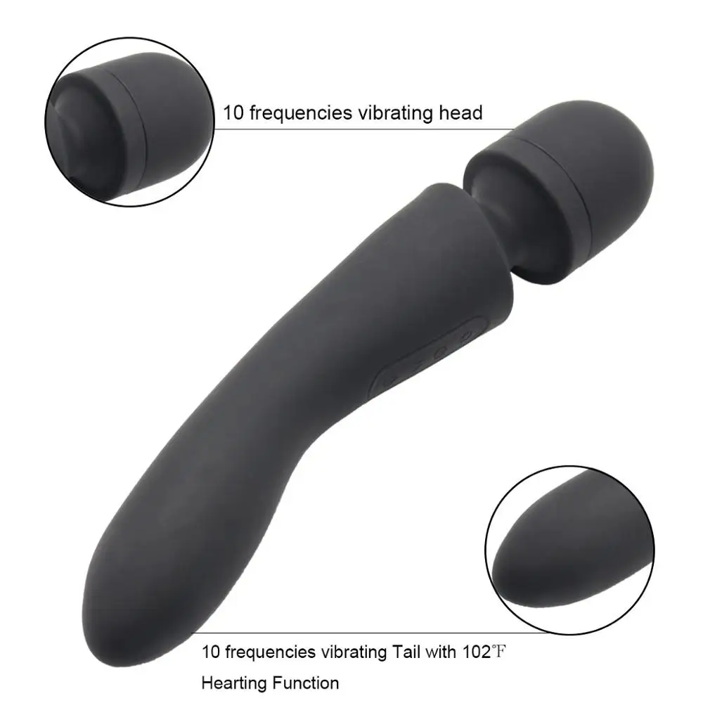 10 скоростей мощные большие вибраторы для женщин Волшебная палочка массажер тела