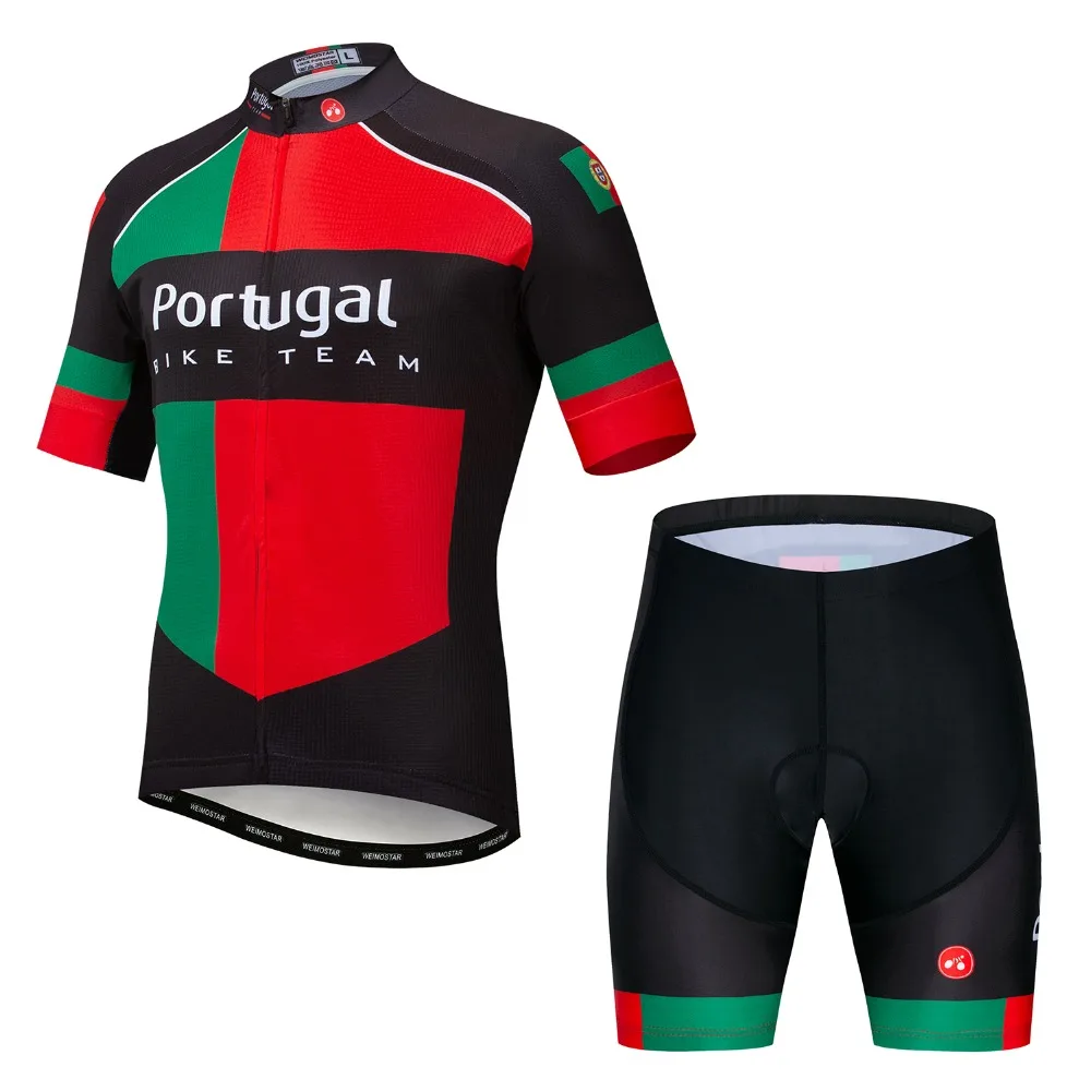 Комплект мужской велосипедной одежды Джерси с коротким рукавом гелевые шорты