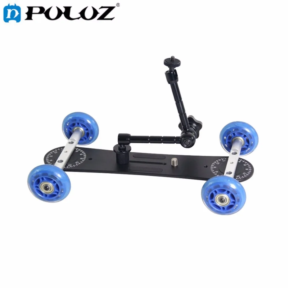 Камера puluz ползунок слайдер Dolly для камеры четыре wheeler Steadicam Стабилизатор Canon/Nikon