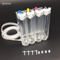 65ml volume diy continuous ink supply system outer ink tank compatible for epson canon hp brother inkjet printer ciss refill kit