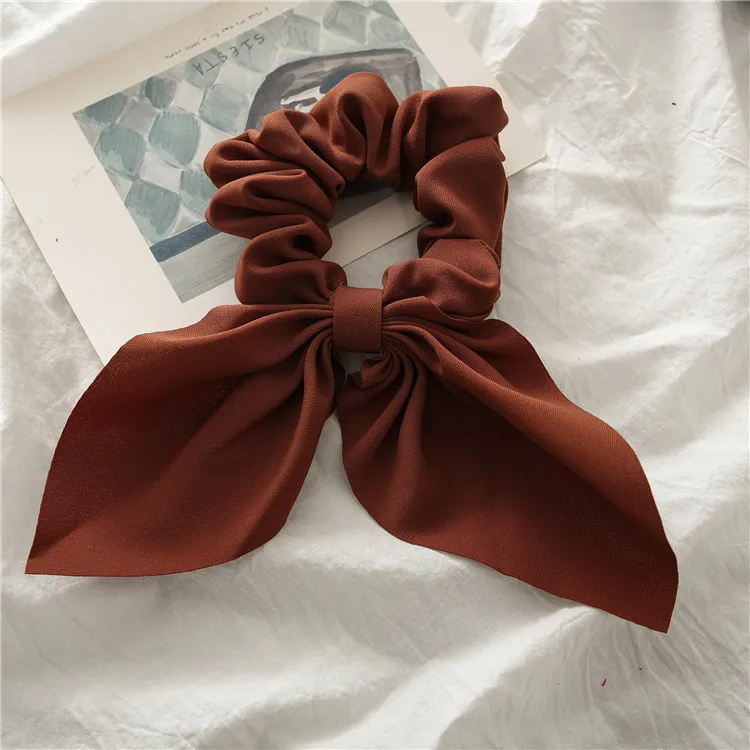 

Square Hair Scarf Bandanas Women Girls Hairbands Bow Scrunchies Hair Rope