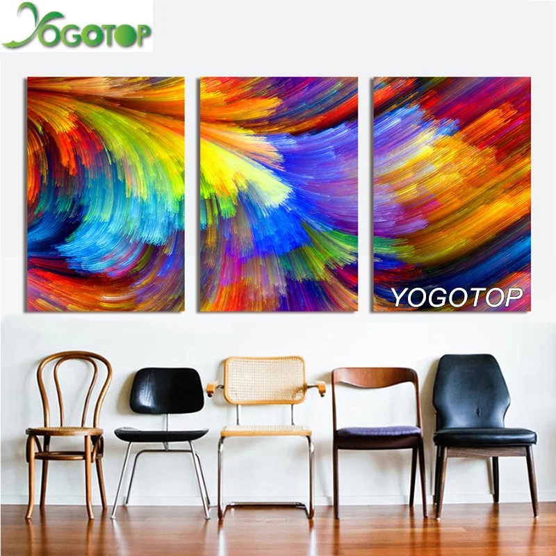 YOGOTOP DIY Алмазная вышивка крестиком на рисунке Наборы полная 5D мозаика домашний