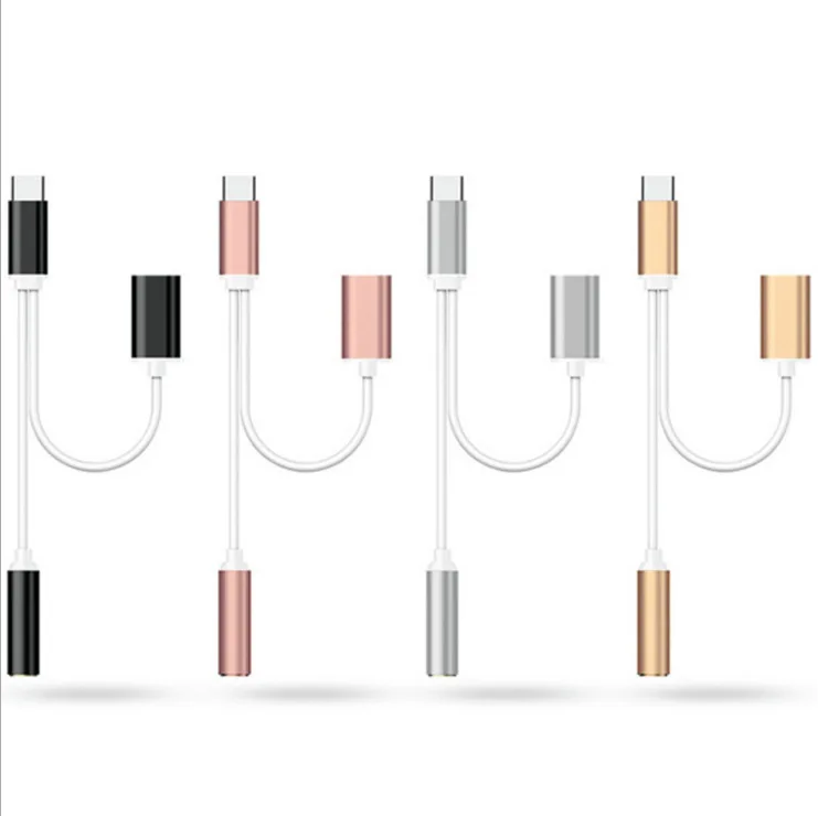 Адаптер для наушников Cherie USB Type C 3 5 мм аудиоразъем сплиттер 2 в 1 зарядка музыка