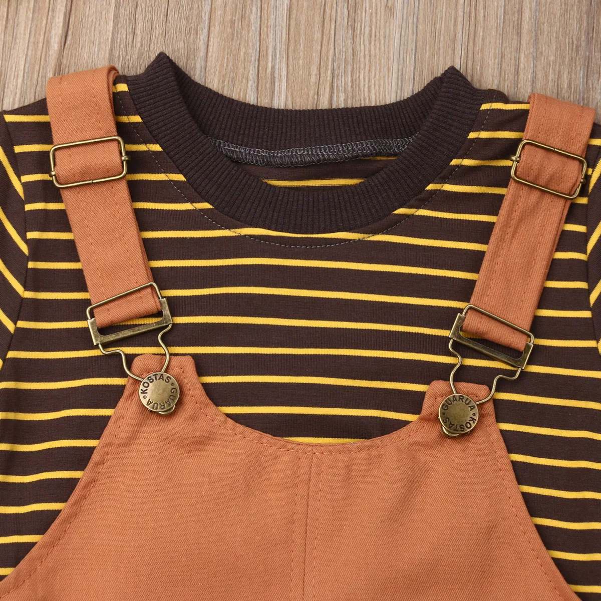 2019 Brand 2PCS Kids Baby Boys Children Clothing Clothes Stripe Short Sleeve Tops+Bib Pants 2pcs Outfit Summer Fashion 1-5Y | Детская