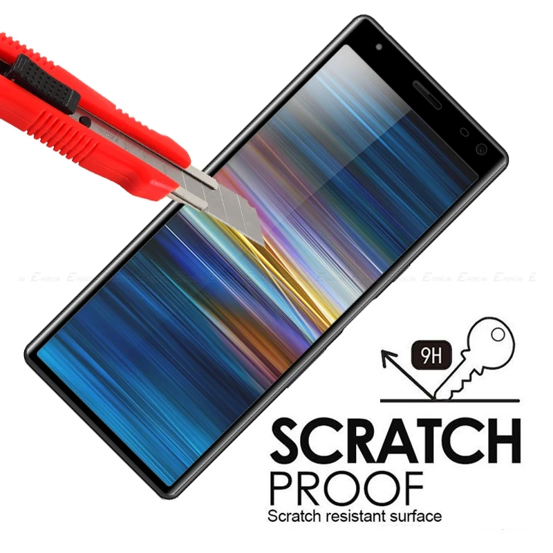 3D изогнутый край Полное покрытие жесткое закаленное стекло для Sony Xperia 8 Lite 5 1 10 II III